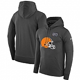 Men's Cleveland Browns Anthracite Nike Crucial Catch Performance Hoodie,baseball caps,new era cap wholesale,wholesale hats
